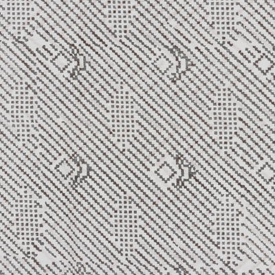Cotton scarf, 'Radio Waves' - Zigzag Patterned Chanderi Cotton Scarf