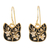 Gold-plated dangle earrings, 'Outdoor Cat' - Gold-Plated Sterling Silver Cat Dangle Earrings (image 2a) thumbail