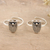 Sterling silver toe rings, 'Tulip Glory' (pair) - Sterling Silver Tulip-Motif Toes Rings from India (Pair)