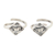 Sterling silver toe rings, 'Bird Bath' (pair) - Sterling Silver Bird-Motif Toes Rings from India (Pair)