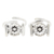 Sterling silver toe rings, 'Glimmering Petals' (pair) - Sterling Silver Floral-Motif Toe Rings (Pair) thumbail