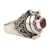 Garnet locket ring, 'Secret Princess' - Sterling Silver and Garnet Locket Ring