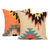Embroidered cotton cushion covers, 'Geometric Heights' (pair) - Cotton Cushion Covers with Tufted Embroidery (Pair) thumbail