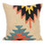 Embroidered cotton cushion covers, 'Geometric Heights' (pair) - Cotton Cushion Covers with Tufted Embroidery (Pair) (image 2c) thumbail