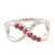 Ruby cocktail ring, 'Forever Pink' - Ruby Infinity-Motif Cocktail Ring thumbail