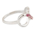 Ruby cocktail ring, 'Forever Pink' - Ruby Infinity-Motif Cocktail Ring (image 2b) thumbail