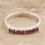Ruby band ring, 'Pretty Princess' - Sterling Silver and Ruby Band Ring (image 2) thumbail
