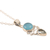 Chalcedony and blue topaz pendant necklace, 'Glacial' - Indian Chalcedony and Blue Topaz Pendant Necklace (image 2c) thumbail