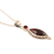 Garnet pendant necklace, 'Sweet Berry' - Hand Made Garnet and Sterling Silver Pendant Necklace