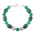 Perlenarmband aus Onyx und Aventurin - Grünes Onyx- und Aventurin-Perlenarmband aus Indien