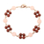 Sunstone and rose quartz beaded bracelet, 'Passionate Duo' - Sunstone and Rose Quartz Beaded Bracelet
