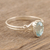 Blue topaz cocktail ring, 'Pacific Tides' - Handmade Blue Topaz and Sterling Silver Cocktail Ring (image 2b) thumbail