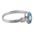 Blue topaz cocktail ring, 'Pacific Tides' - Handmade Blue Topaz and Sterling Silver Cocktail Ring (image 2c) thumbail