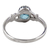 Blue topaz cocktail ring, 'Pacific Tides' - Handmade Blue Topaz and Sterling Silver Cocktail Ring (image 2d) thumbail