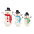 Wool felt decorative accents, 'Snowman Fun' (set of 3) - Handcrafted Felt Christmas Decor (Set of 3) thumbail