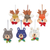 Wool felt ornaments, 'Holiday Whimsy' (set of 6) - Handcrafted Wool Felt Animal Ornaments (Set of 6)