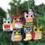 Wool felt ornaments, 'Magical Owls' (set of 6) - Multicolored Felt Owl Ornaments (Set of 6) (image 2) thumbail