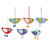 Wool felt ornaments, 'Colorful Birds' (set of 6) - Handcrafted Bird Ornaments (Set of 6) (image 2b) thumbail