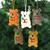 Wool felt ornaments, 'Bearing Gifts' (set of 5) - Wool Felt Bear Ornaments (Set of 5) (image 2) thumbail