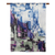Hand-woven wool shawl, 'City Blues' - Hand-Woven Abstract-Motif Wool Shawl (image 2c) thumbail