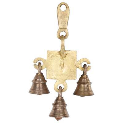 Brass home accent, 'Good Luck Ganesha' - Brass Ganesha-Themed Home Accent from India