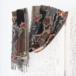 Embroidered wool shawl, 'Fall Weather' - Hand-Embroidered Wool Shawl with Floral Motif
