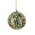 Papier mache ornaments, 'Blossoms of Kashmir in Yellow' (set of 4) - Hand Crafted Papier Mache Holiday Ornaments (Set of 4)