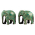 Pappmaché-Statuetten, (Paar) - Handgefertigte Elefantenstatuetten aus Pappmaché (Paar)