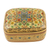 Dekorative Schachtel aus Pappmaché - Handgefertigte dekorative Holzkiste aus Indien