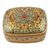 Decorative papier mache box, 'Persian Grace' - Decorative Papier Mache Box with Floral Motif
