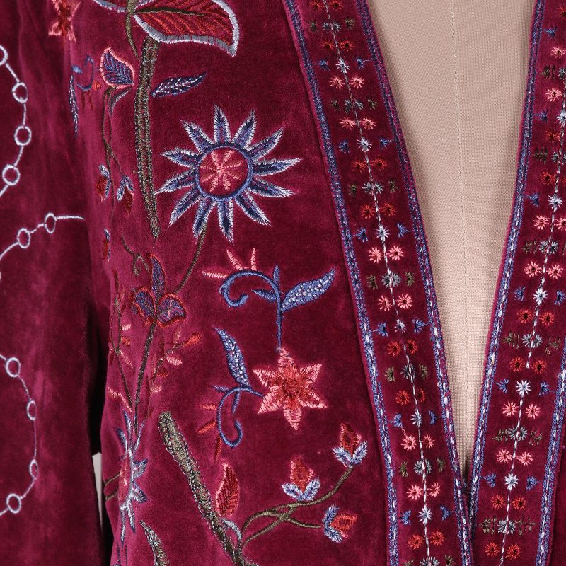 ジャケット・アウター todayful Embroidery Velour Jacket 36 TODAYFUL Embroidery Velour jacket todayful Embroidery Velour