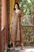 Embroidered cotton wrap dress, 'Summer Harvest' - Hand-Embroidered Cotton Wrap Dress with Floral Motif (image 2b) thumbail