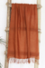 Wool scarf, 'Sweet Cinnamon' - Cinnamon Brown Wool Scarf from India (image 2b) thumbail