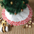 Bestickter Baumrock - Bestickter Weihnachtsbaumrock in Rot und Weiß