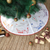 Embroidered tree skirt, 'Christmas Characters' - Embroidered Reindeer-Motif Holiday Tree Skirt