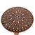 Wood inlay accent table, 'Star Power' - Jamun Wood Inlay Accent Table with Leaf Motif