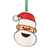 Adornos navideños de lana bordados (juego de 4) - Adornos navideños de Papá Noel de lana bordados (juego de 4)