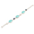 Multi-gemstone beaded bracelet, 'Tarsar Lake' - Sterling Silver Bracelet with Colorful Blue Gemstones