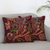 Embroidered cotton cushion covers, 'Floral Muse' (set of 2) - Cotton Cushion Covers with Floral Motif (Set of 2)