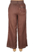 Viscose pants, 'Cool Classic in Rosewood' - Brown Stone-Washed Viscose Pants (image 2c) thumbail