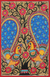 Madhubani painting, 'Peacock Season' - Madhubani Peacock Painting on Handmade Paper