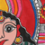 Madhubani painting, 'Saraswati's Song' - Acrylic Madhubani Painting on Handmade Paper (image 2b) thumbail