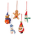 Wool felt ornaments, 'Christmas Friends' (set of 5) - Artisan Crafted Christmas Ornaments (Set of 5) thumbail