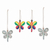 Eco-friendly paper ornaments, 'Dragonfly Dreams' (set of 4) - Eco-Friendly Dragonfly Ornaments (Set of 4)