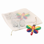 Eco-friendly paper ornaments, 'Dragonfly Dreams' (set of 4) - Eco-Friendly Dragonfly Ornaments (Set of 4)