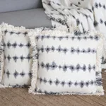 Tie-dye cotton cushion covers, 'Diamond Waves' (pair) - Tie-Dye Cotton Cushion Covers from India (Pair)