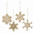 Aluminum holiday ornaments, 'Glittering Snowfall' (set of 4) - Embellished Aluminum Snowflake Ornaments (Set of 4) (image 2a) thumbail