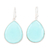 Chalcedony dangle earrings, 'Dropped in Blue' - Chalcedony and Sterling Silver Dangle Earrings thumbail