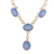 Chalcedony y-necklace, 'Cloud Oracle' - Chalcedony and Sterling Silver Y-Necklace (image 2d) thumbail