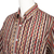 Men's block-printed cotton shirt, 'Traditional Stripes' - Men's Short-Sleeve Block-Printed Shirt (image 2e) thumbail